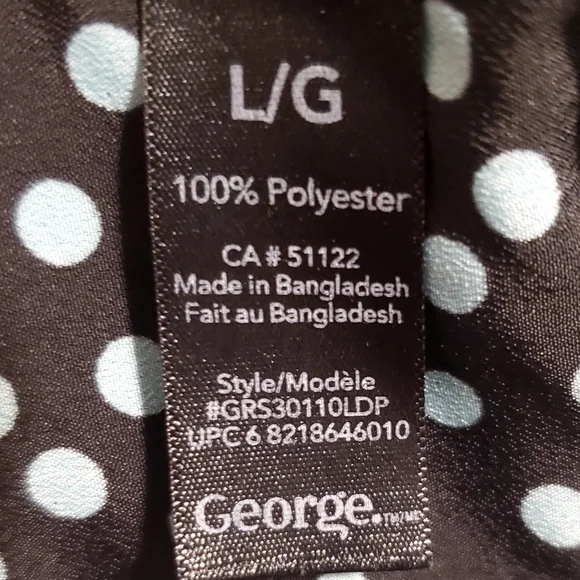 (4/$20) Polka Dot Blouse Long Sleeve - Picture 5 of 5